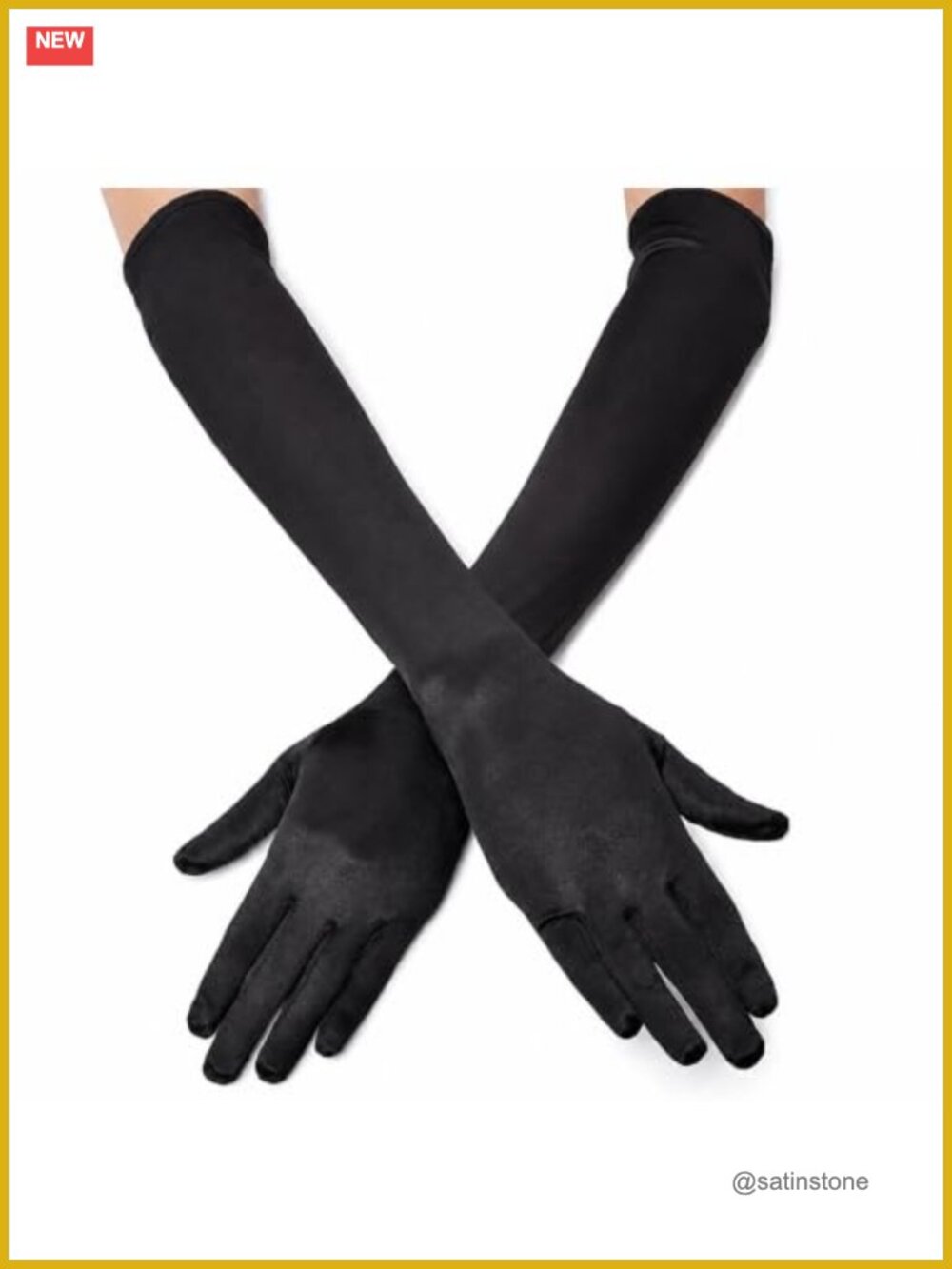 21 Inch Long Opera Satin Gloves for Women Elbow Length 1920s Costume